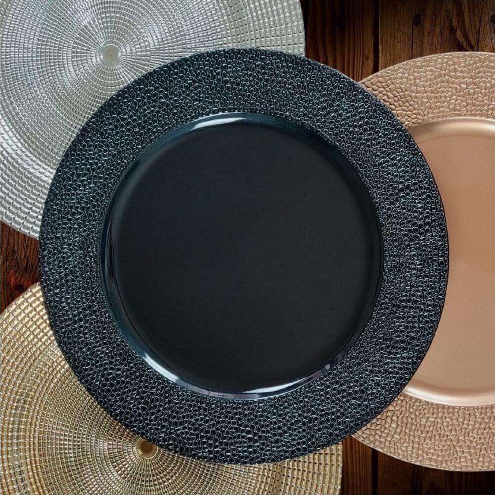 8 pcs 13" Round CHARGER PLATES Wedding Party‎ Reception Table Decorations